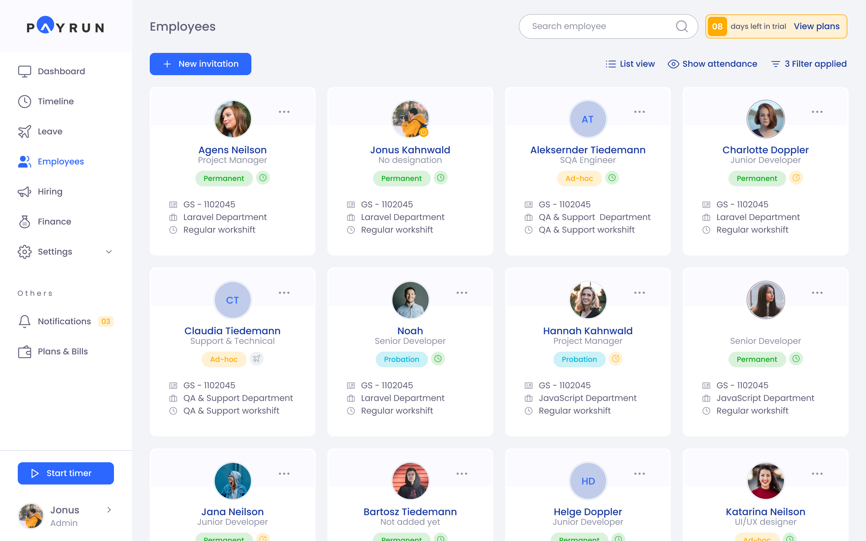 PayRun.app Employee Management