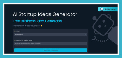 Bot Memo AI Business Idea Validator image