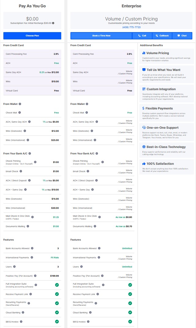 Online Check Writer Pricing