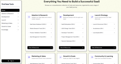 Find Saas Tools screenshot