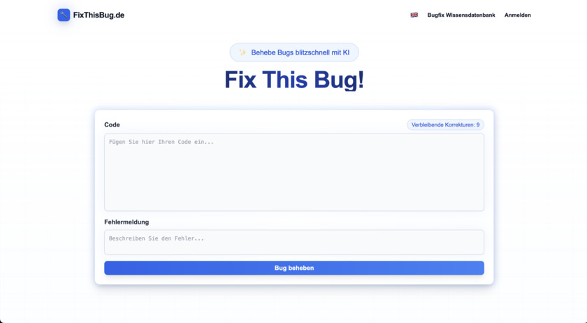 FixThisBug.de FixThisBug.de