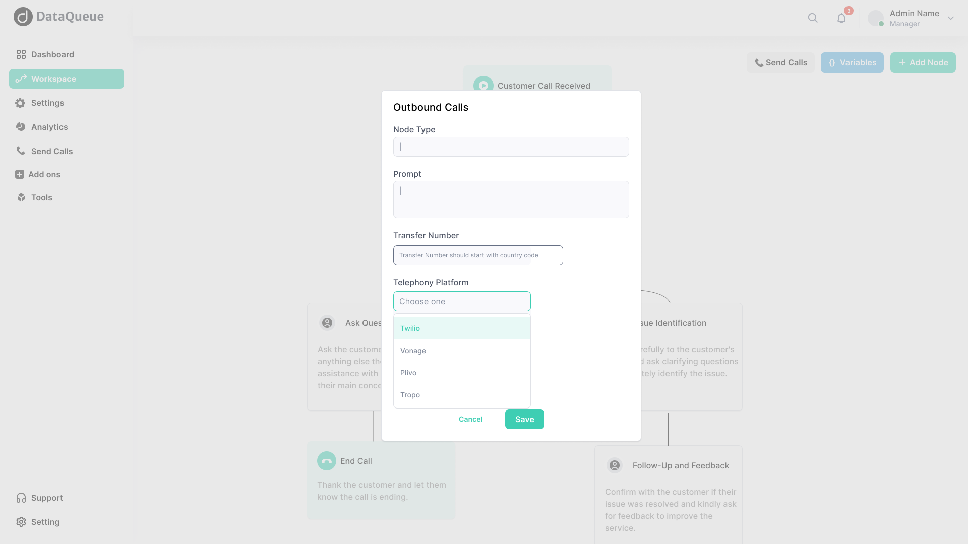 DataQueue VoiceHub Integrate seamlessly