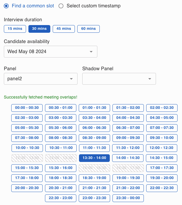 Reczee End-to-end scheduling