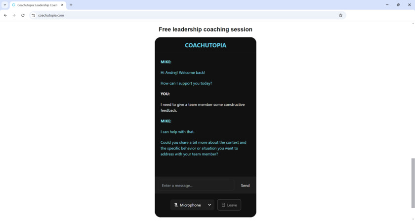 Coachutopia Landing Page