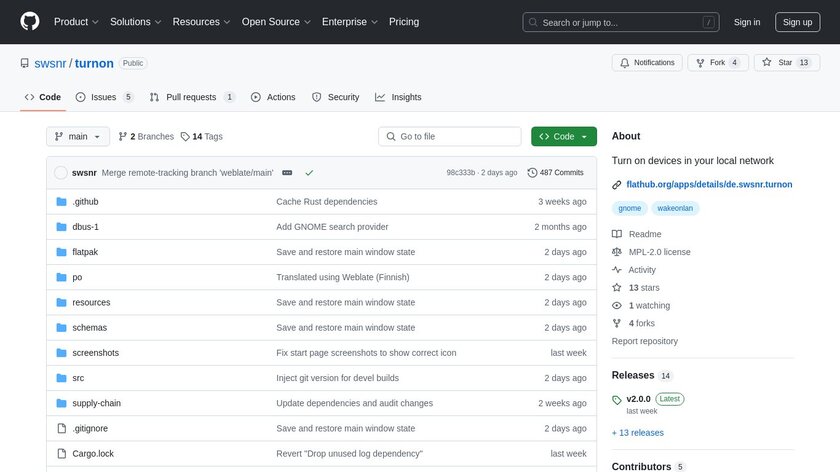 Turn On Landing Page
