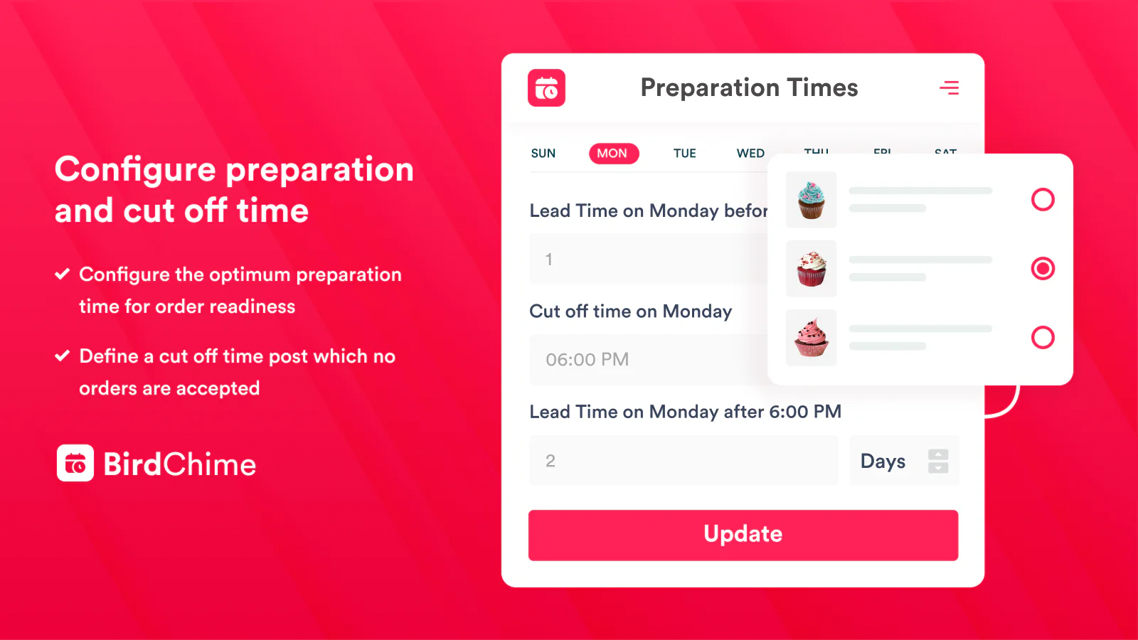 Bird Pickup & Delivery Date 