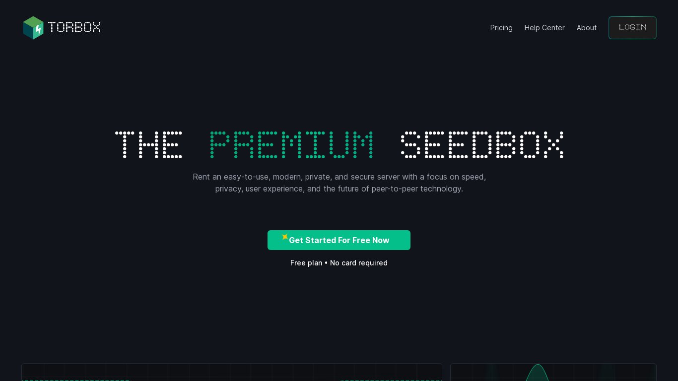 TorBox Landing page