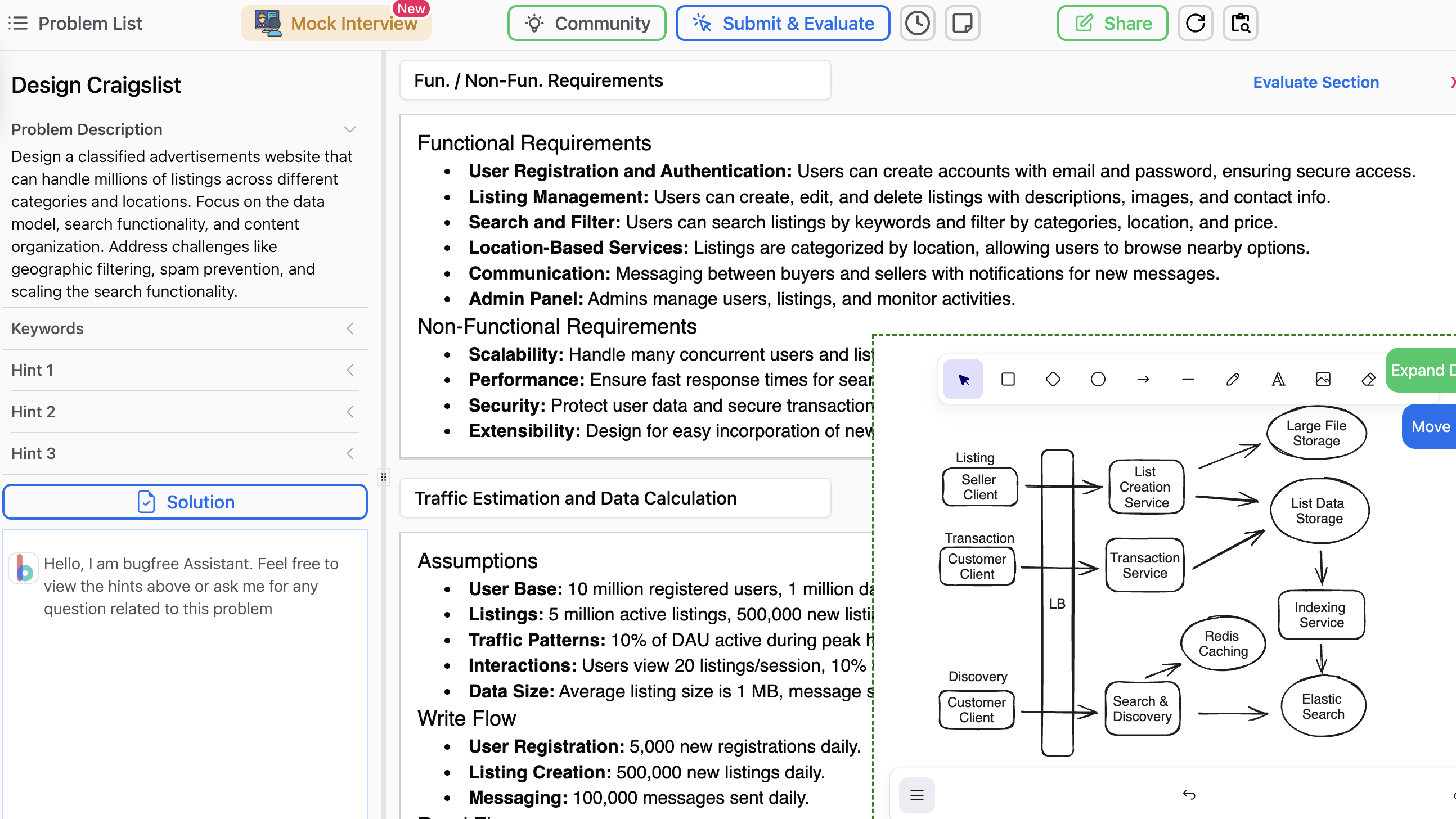 bugfree.ai bugfree.ai system design practice