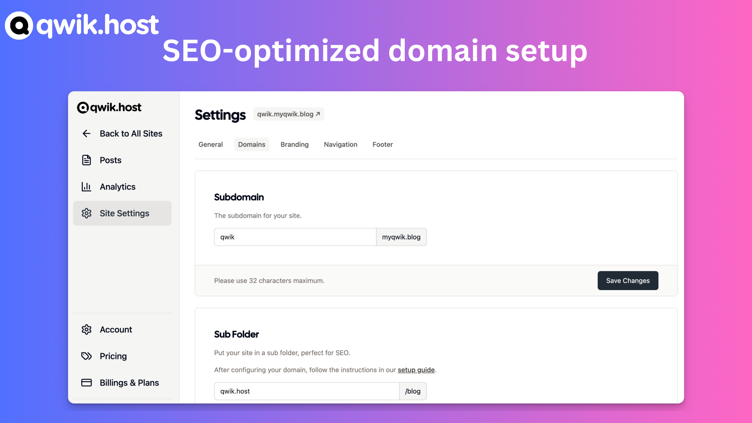 qwik.host seo optimized