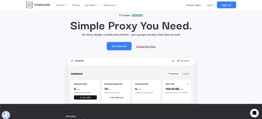 SimplyNode.io Landing Page