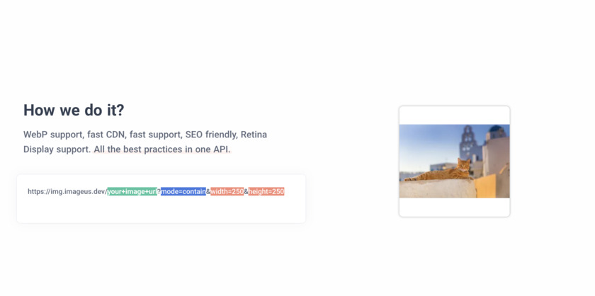 Imageus.dev Image Transformation API