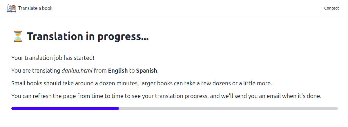 Translate a Book Translating