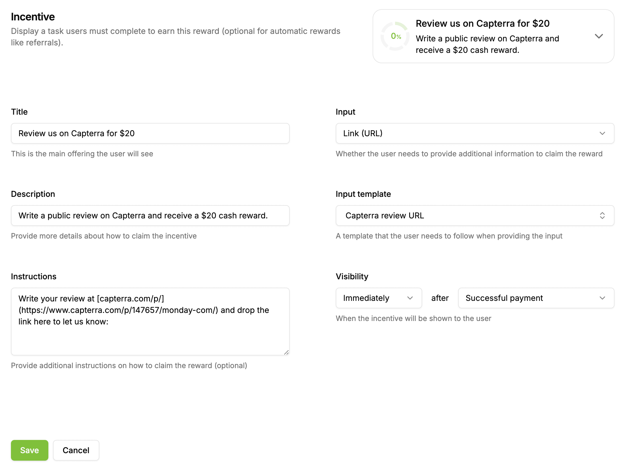Reward Plugin Custom incentives