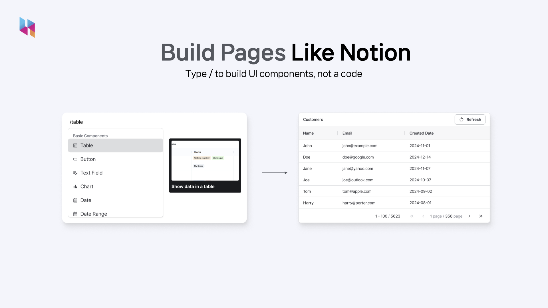 Hops Build Page Like Notion