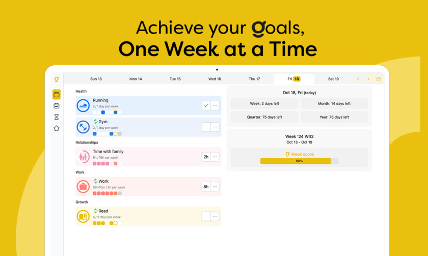 My Good Week Landing Page