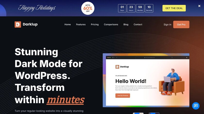 Darklup Landing Page