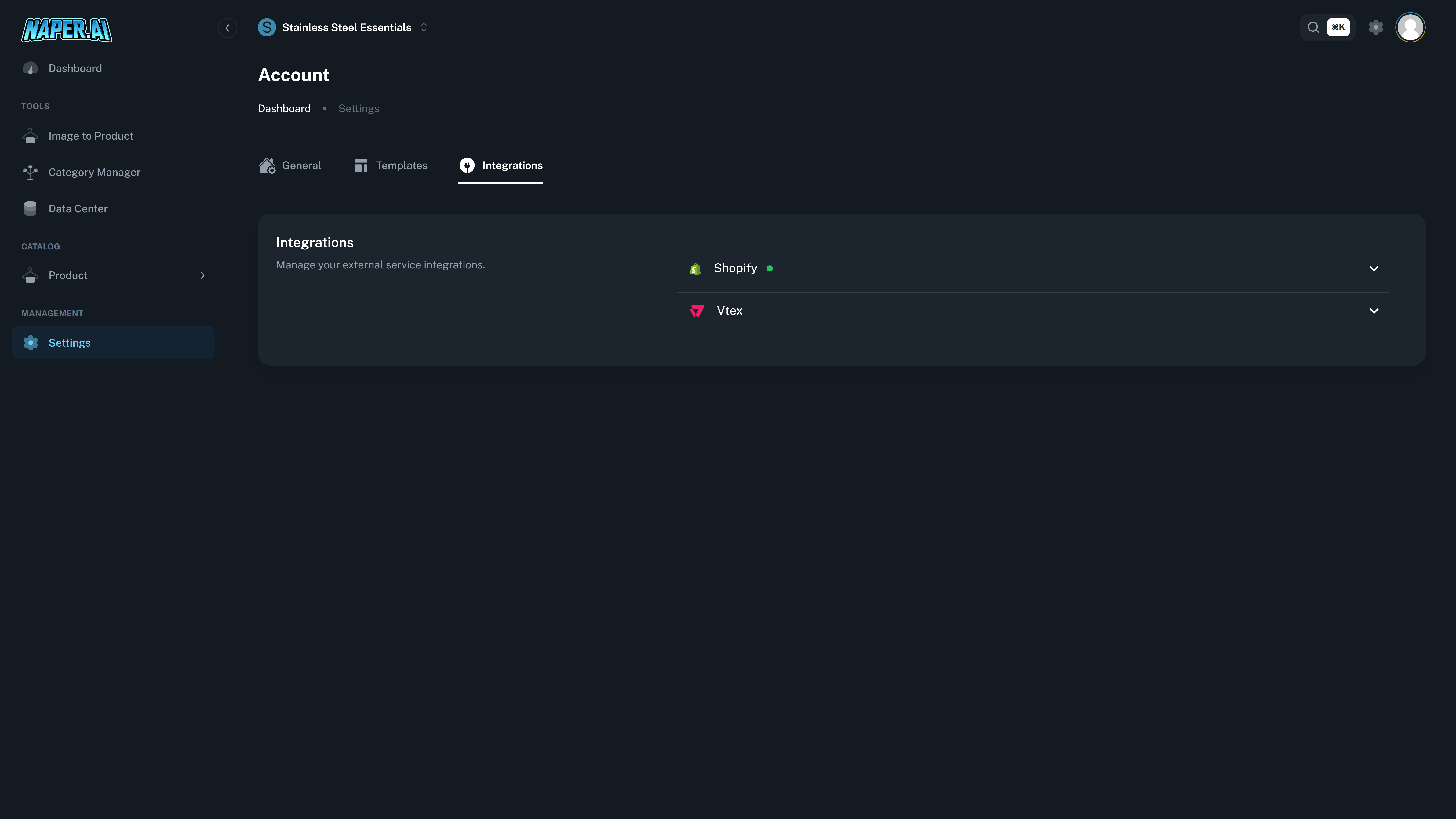 Naper AI Integrations plug and play
