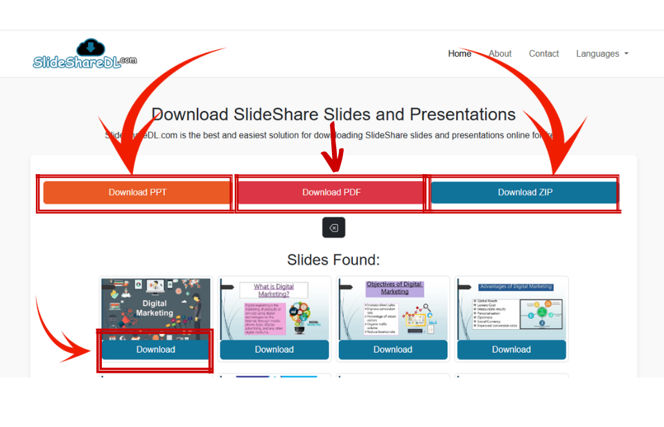 SlideShareDL SlideShare Downloader