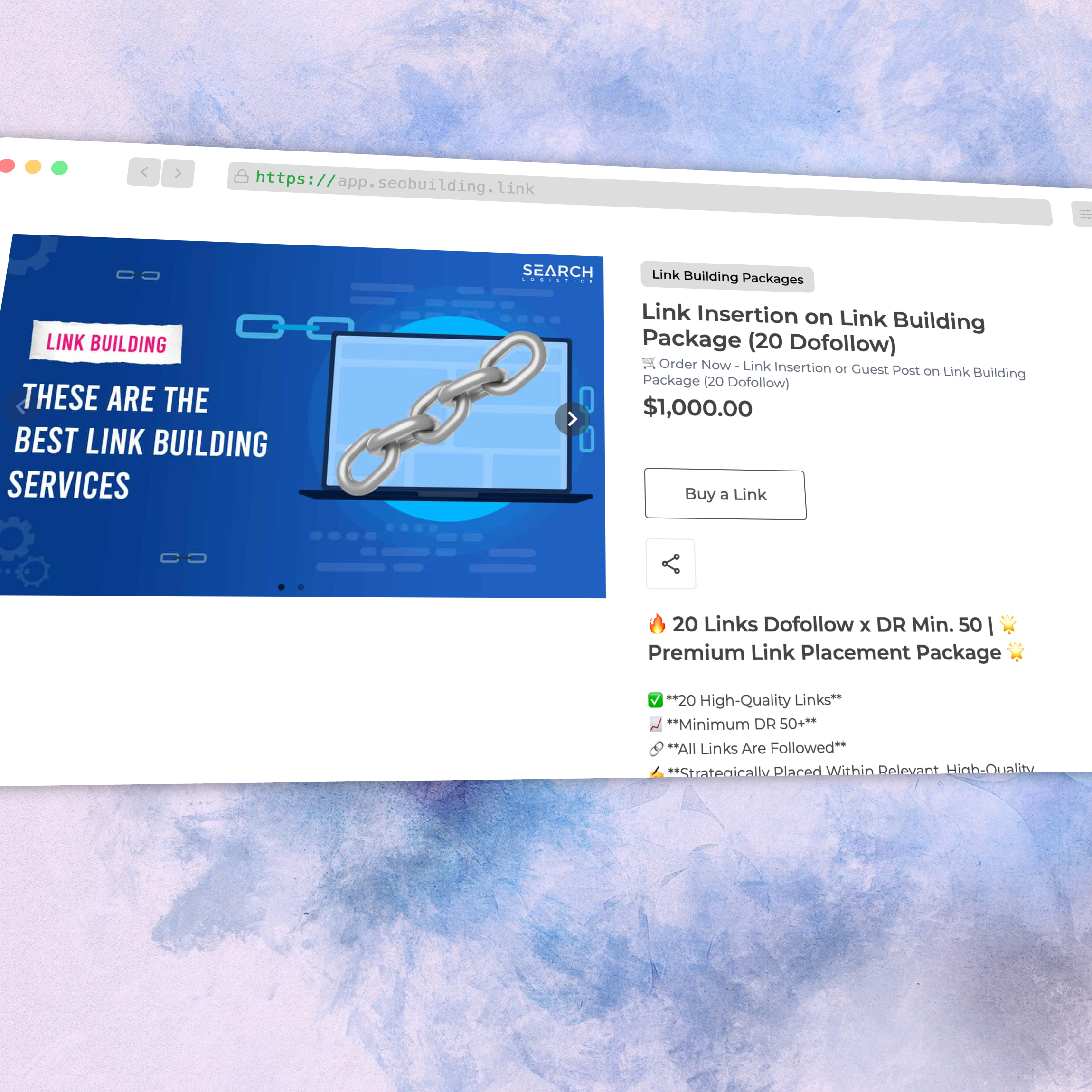SEOBuilding Link Building Maketplace 