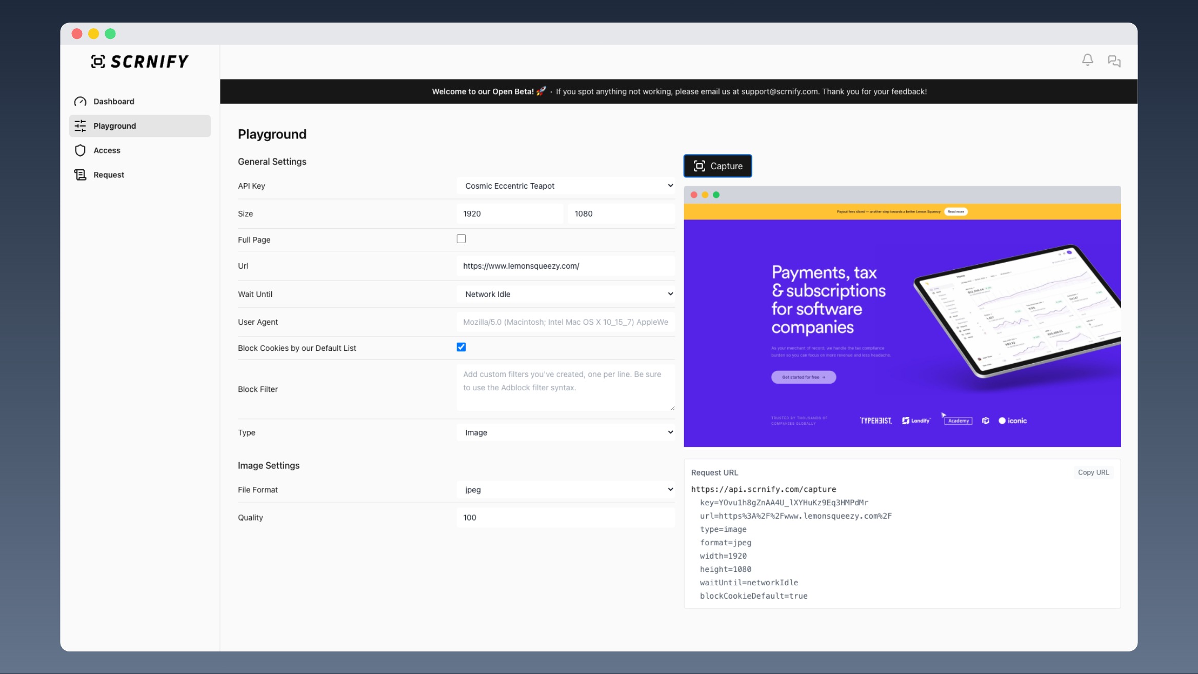 Scrnify.com Playground