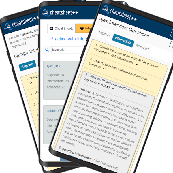 Cheatsheet++ ACE your interviews