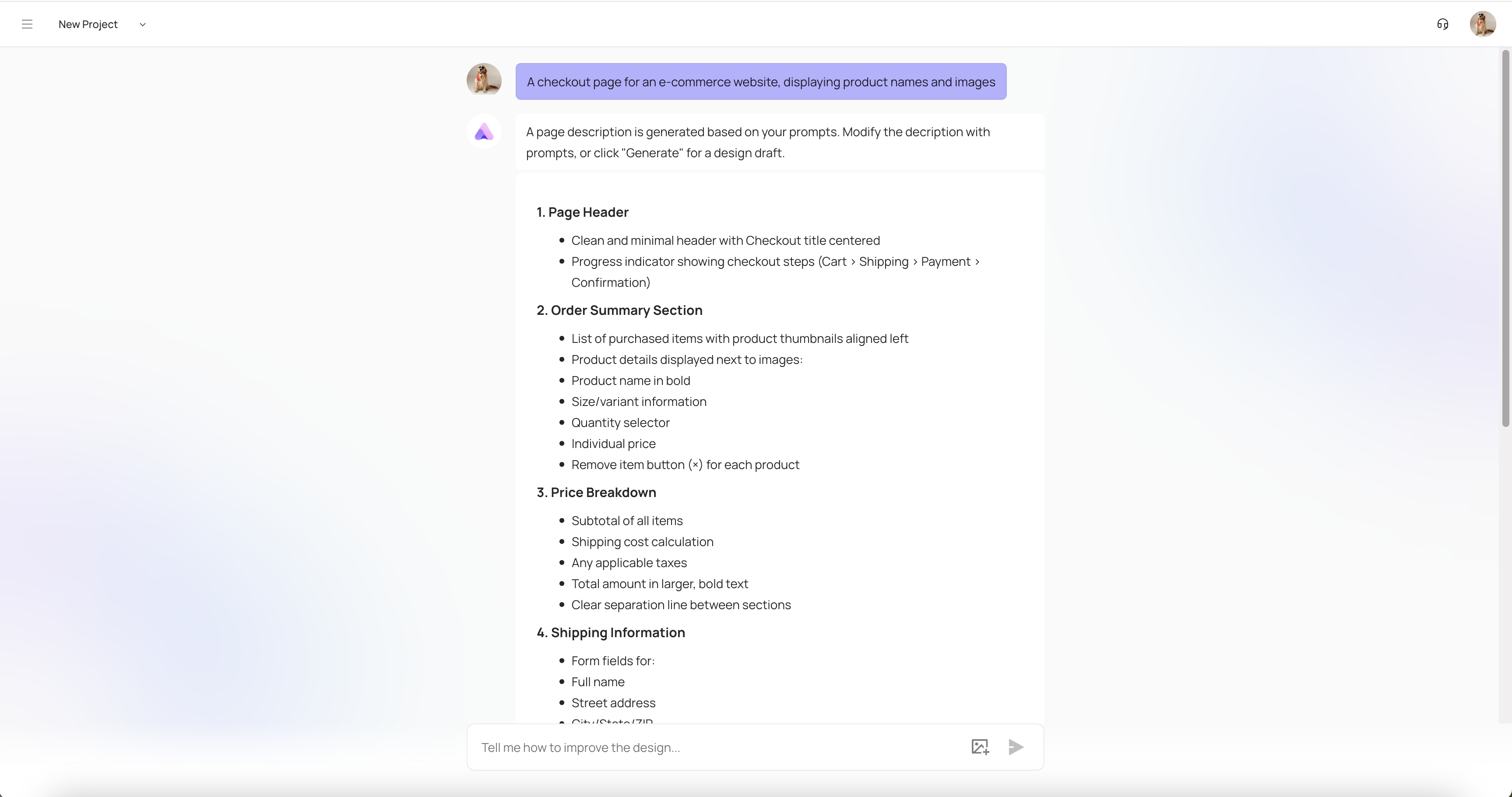 Readdy.ai Readdy Conversation Page