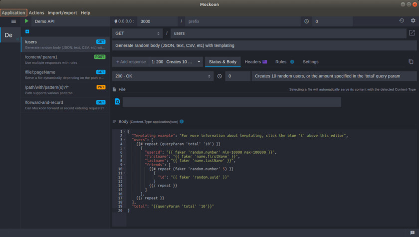 Mockoon Landing Page