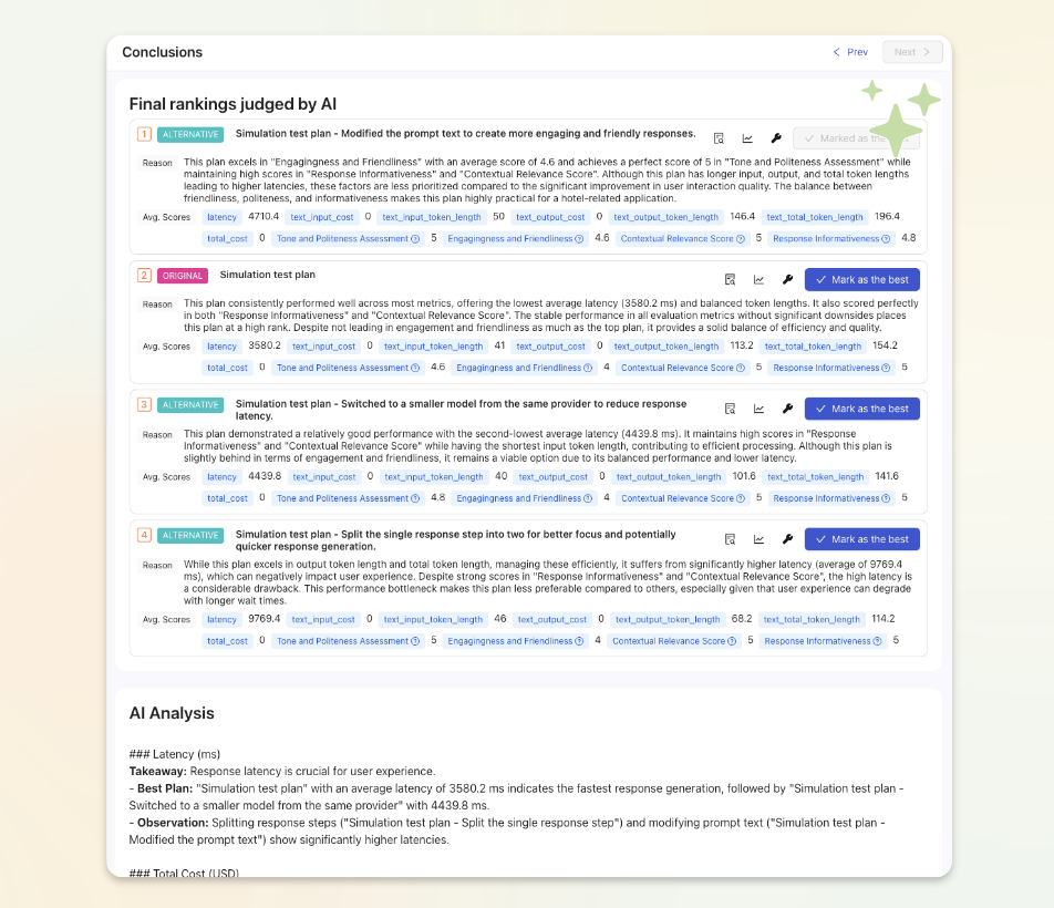 Teammately.ai Let AI judge final rankings