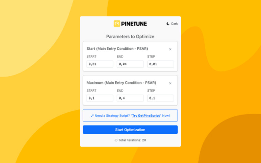 PineTune App Landing Page