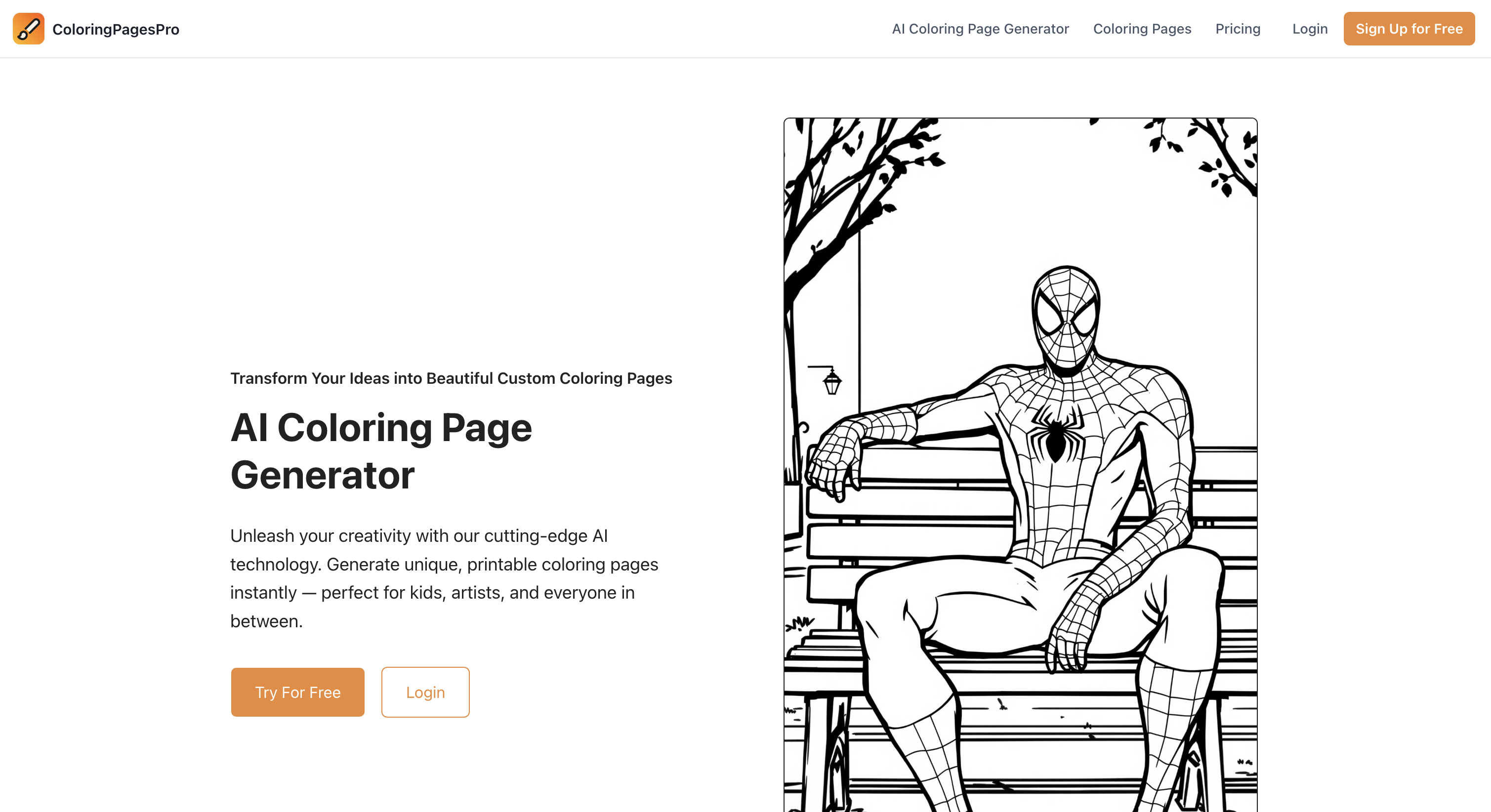 ColoringPagesPro Homepage