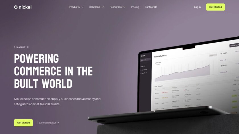 Nickel Landing Page