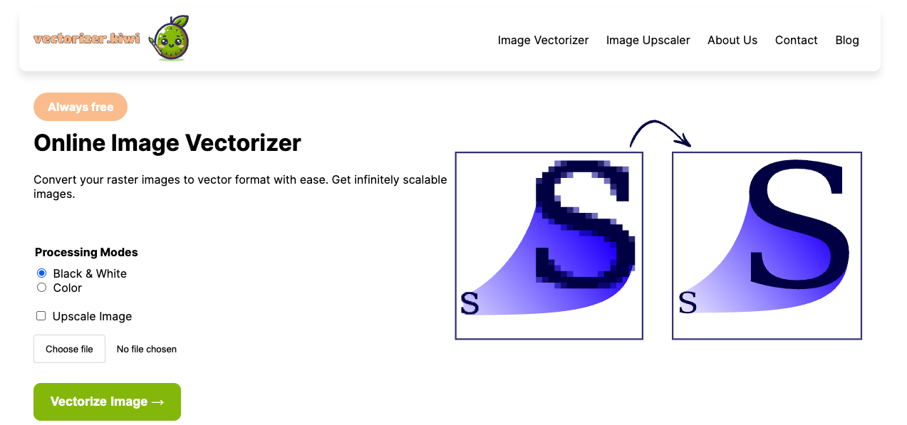 Vectorizer.kiwi vectorizer.kiwi homepage