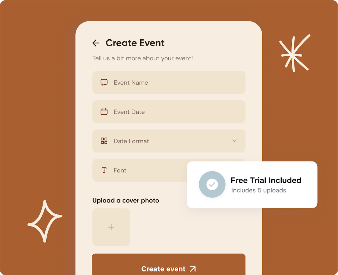 Wedibox Create Event Page