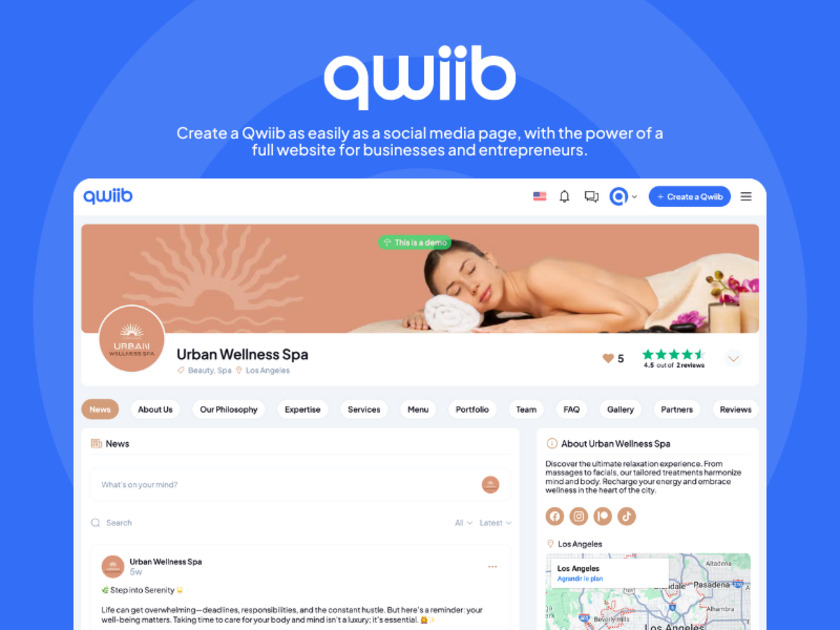 Qwiib Landing Page