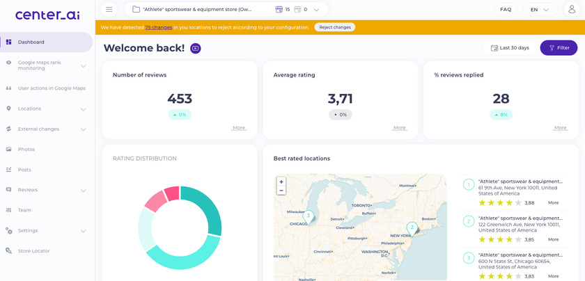 Center AI Landing Page