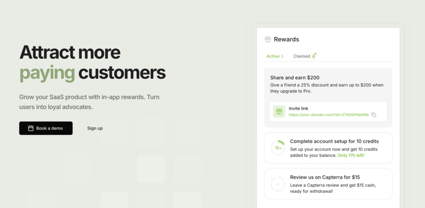 Reward Plugin Landing Page