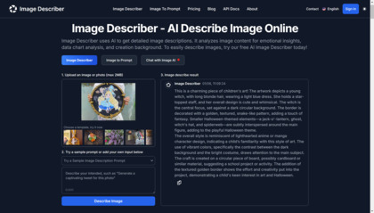 Image Describer App image