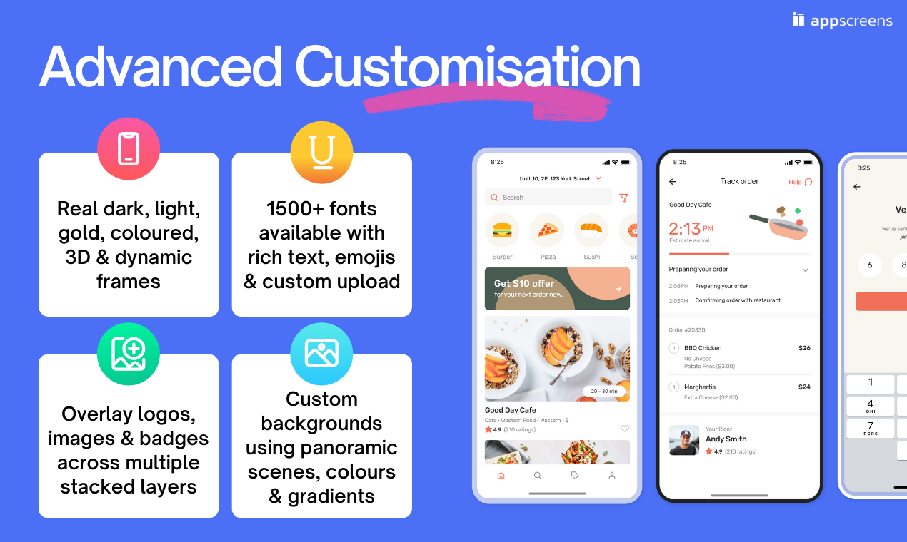 AppScreens AppScreens Features