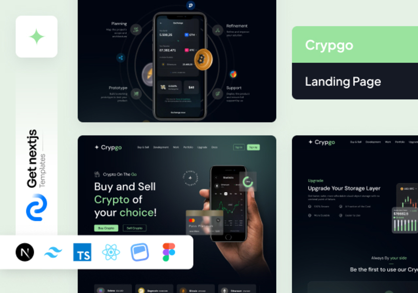 GetNextJsTemplates Landing Page