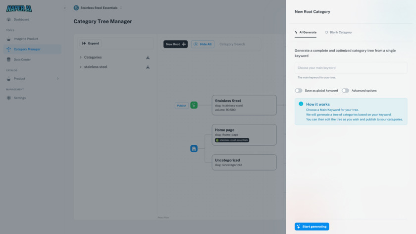 Naper AI Landing Page