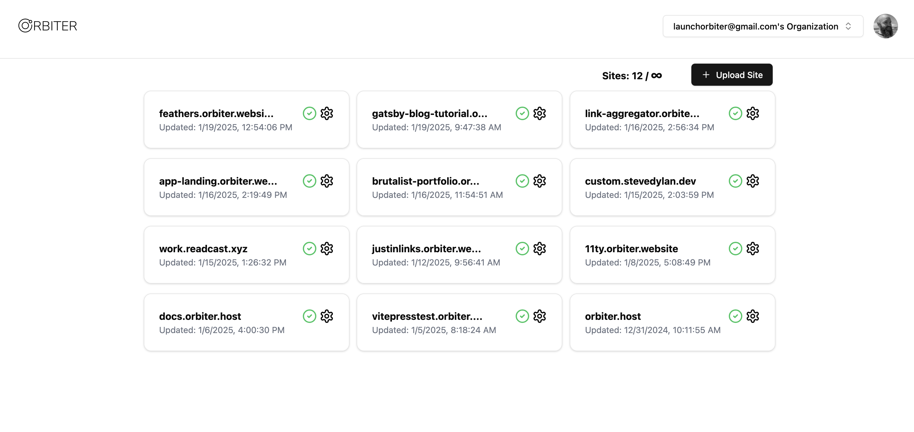 Orbiter.Host Dashboard