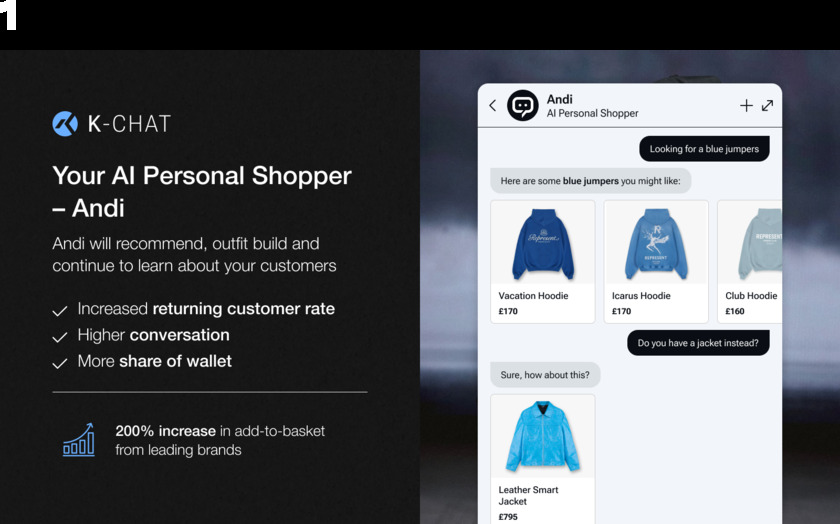 K-Chat AI Personal Shopper title K-Chat AI Personal Shopper title