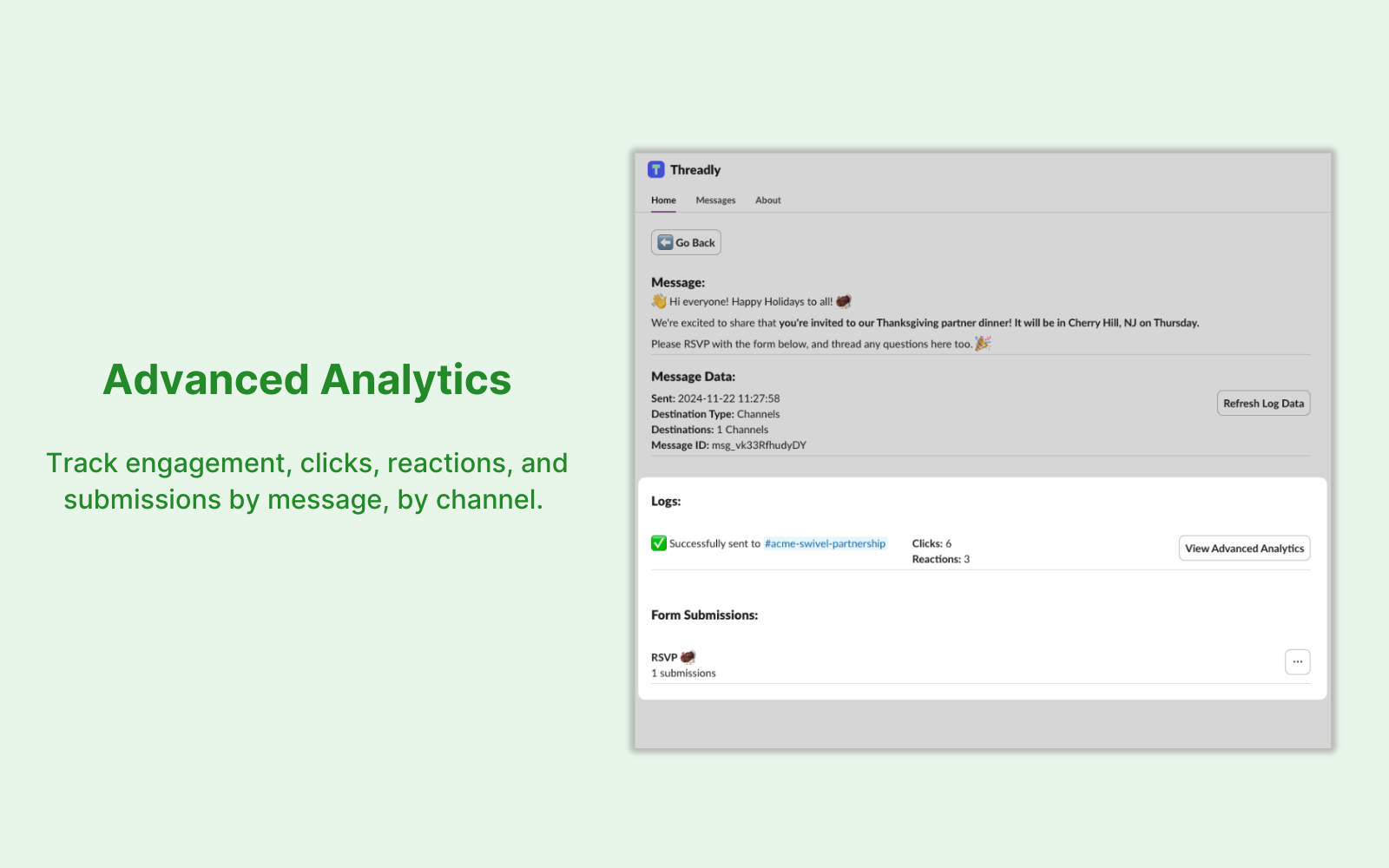 Threadly Advanced Analytics