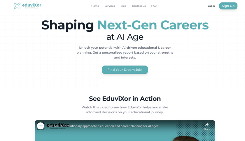 EduviXor Landing Page