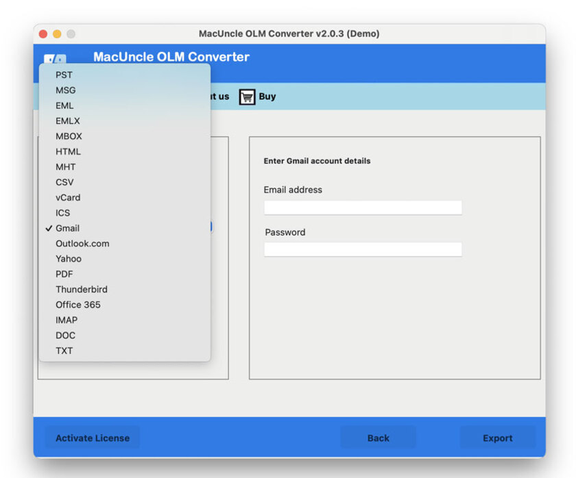 MacUncle OLM Converter Landing Page