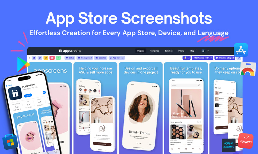 AppScreens Landing Page