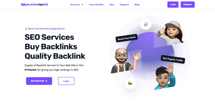BacklinkUpSEO Landing Page