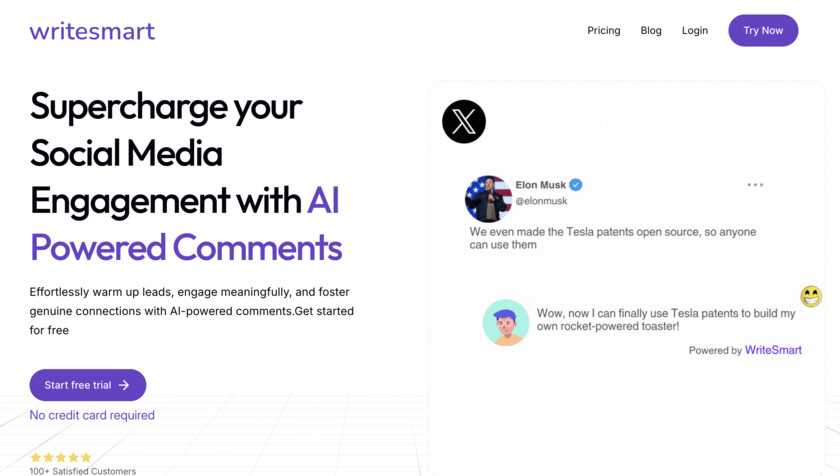 WriteSmart.so Landing Page