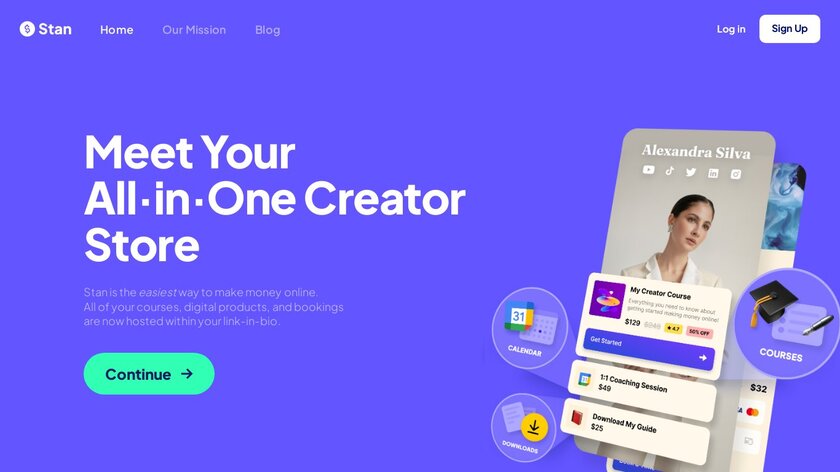 Stan.Store Landing Page