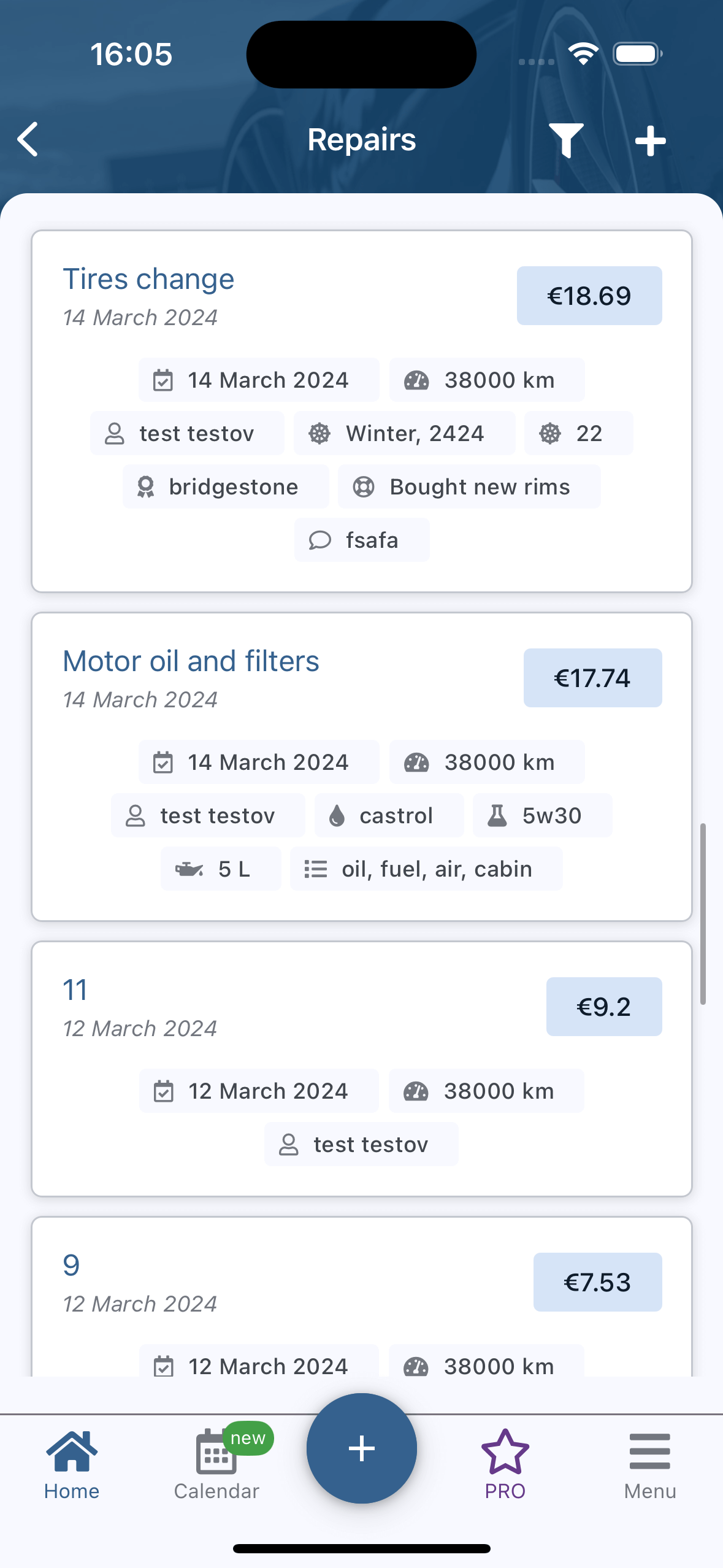 CarDiary - Cars management system 